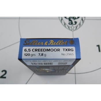 6.5 Creedmoor Sellier + Bellot 120gr TXRG Lead Free - Box of 20